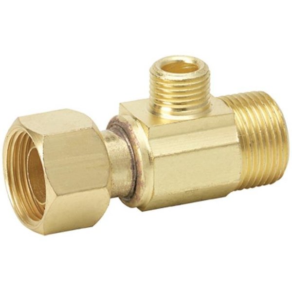 Homewerks Homewerks VETOEMB4C-Z 0.5 x 0.38 in. Brass Supply Stop Extender Tee 655214